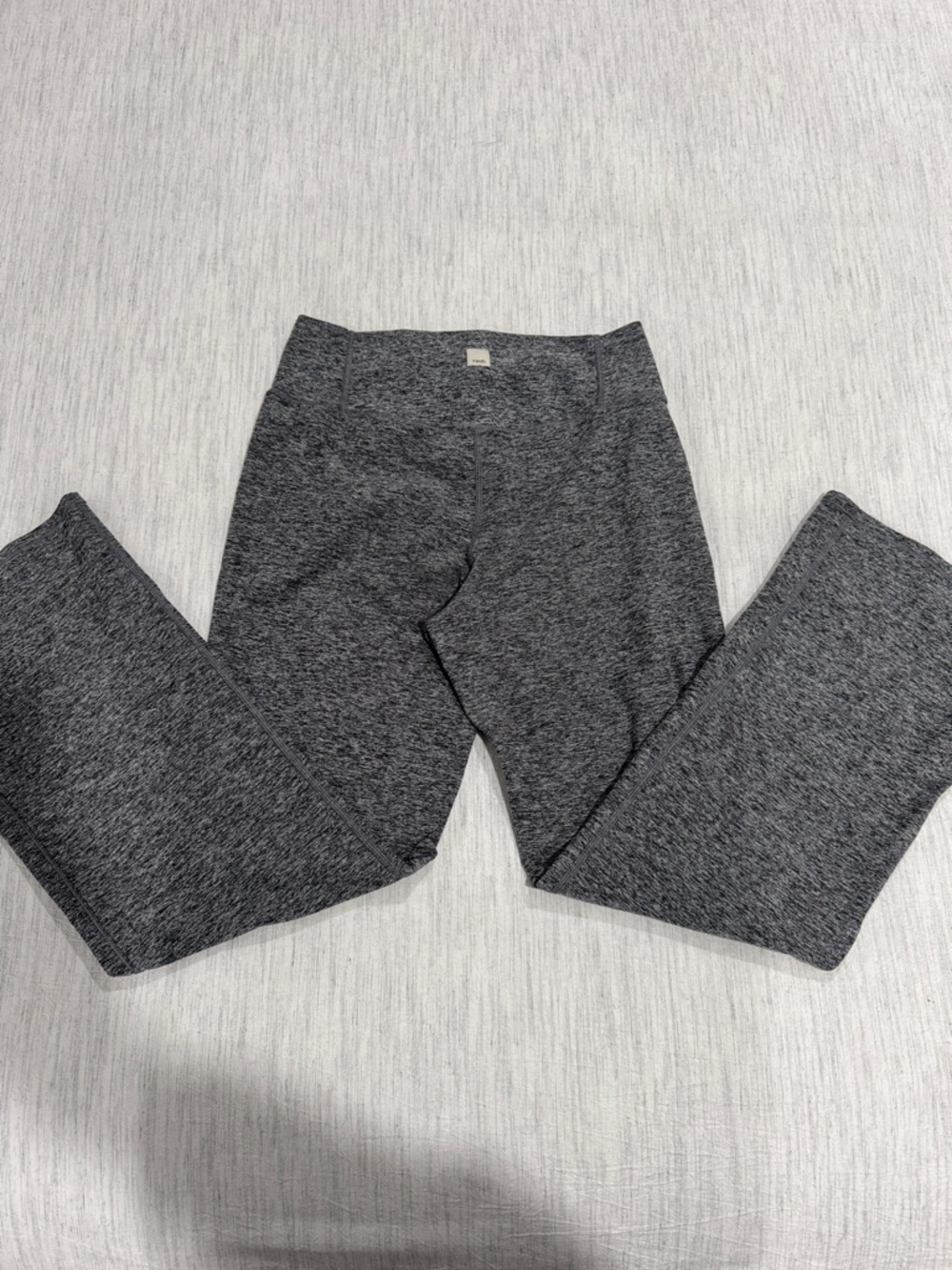 Vuori Heather Gray Wide Leg Stretch Yoga Pants